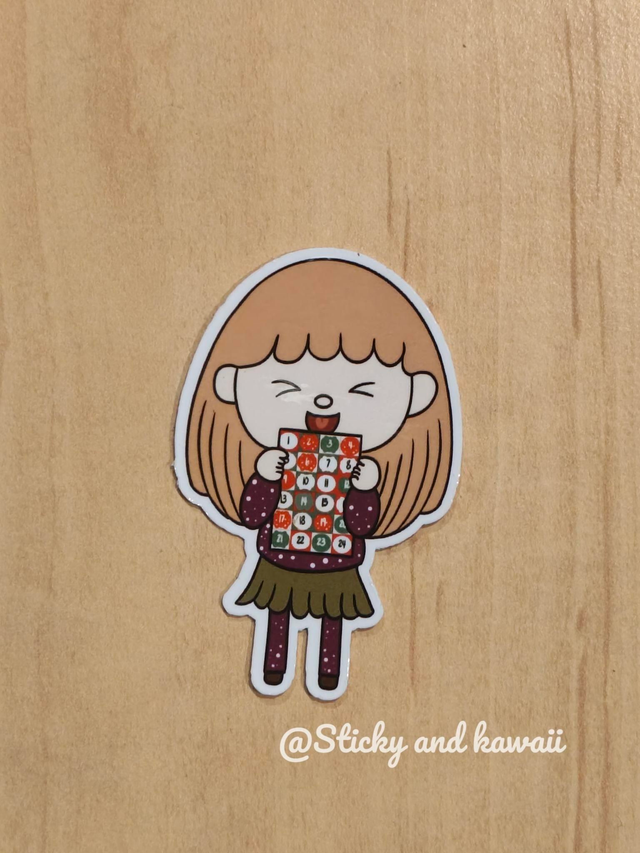 Marie et son calendrier de l'avent