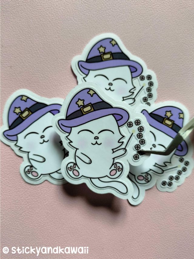 Le chat magicien des fleurs