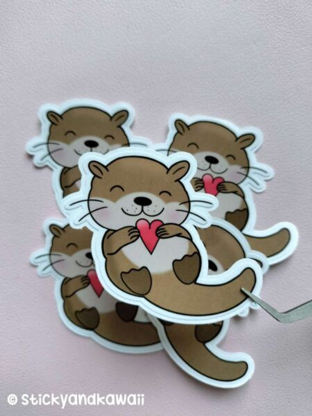 Loutre isis et son coeur