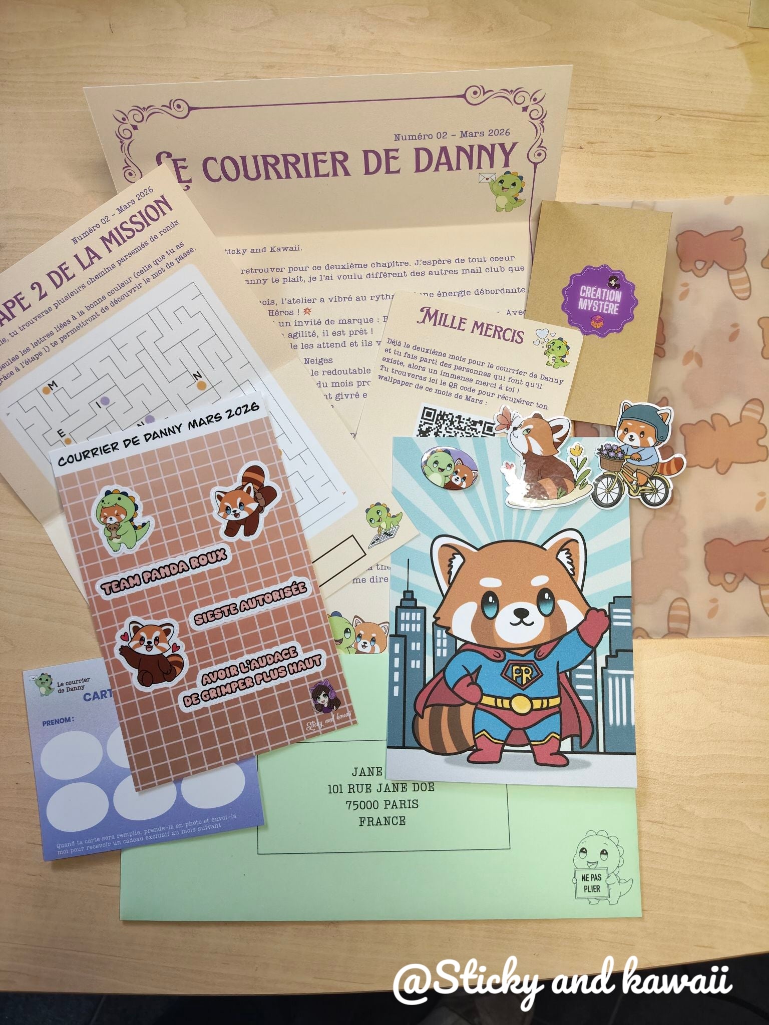 Courrier de Danny Mars 2026