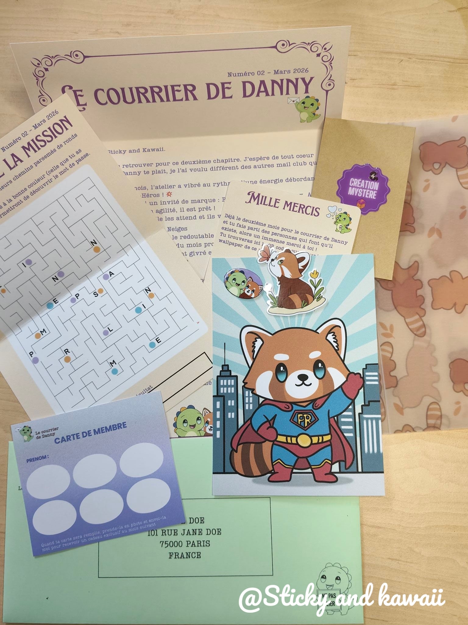 Courrier de Danny Mars 2026